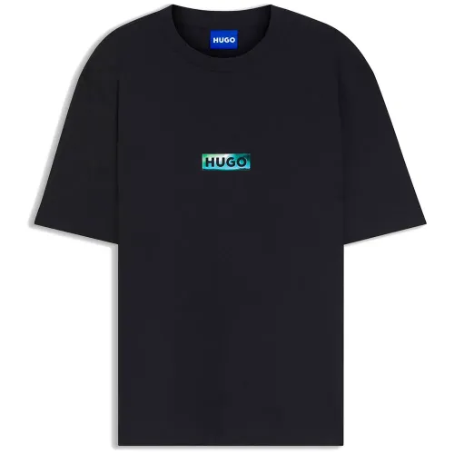 휴고 보스 Norostee 10258299 블루 반팔 티셔츠 143375948