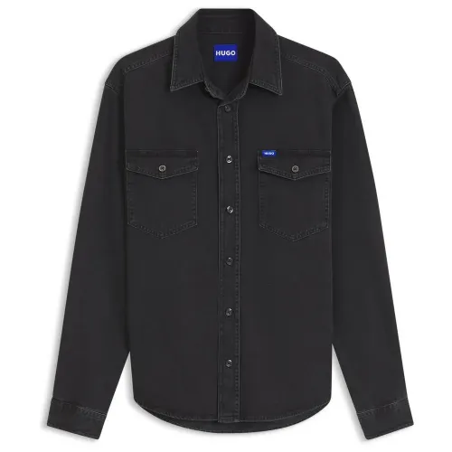 휴고 보스 Ebino 10281681 블루 오버셔츠 143662024