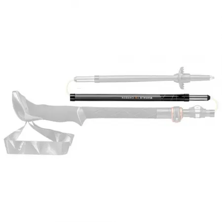 레키 Makalu FX 카본 3 등산 스틱 중간 부분 110-130 cm 2138765255