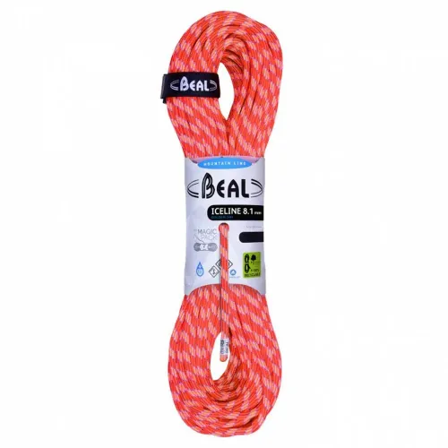 BEAL Ice Line Golden Dry 8.1 mm 로프 2 팩 2139184965