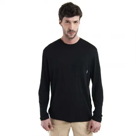ICEBREAKER 메리노 150 Tech Lite III Relaxed Pocket 긴팔 티셔츠 2140597006