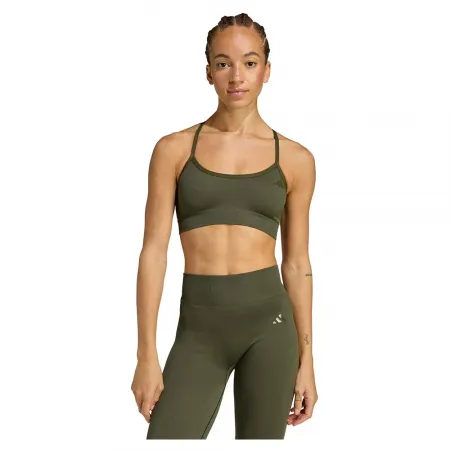 아디다스 Workout Essentials Knit 스포츠 브라 로우 임팩트 2142171138