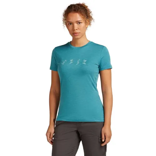 아이스브레이커 메리노 150 Tech 라이트 Snow Day 반팔 티셔츠 2142317119