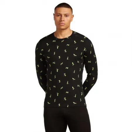 아이스브레이커 메리노 200 Oasis Crewe Snow Day AOP 긴팔 이너웨어 2142317156