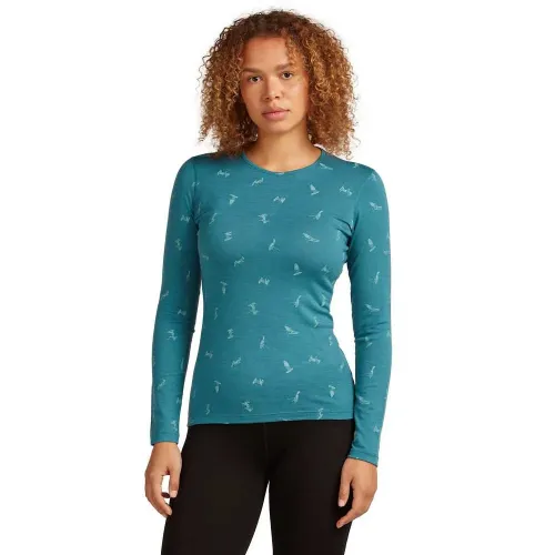 아이스브레이커 메리노 200 Oasis Crewe Snow Day 긴팔 이너웨어 2142317159