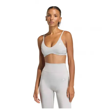 아디다스 Optime Essentials Workout Shine 스포츠 브라 로우 임팩트 2142696431