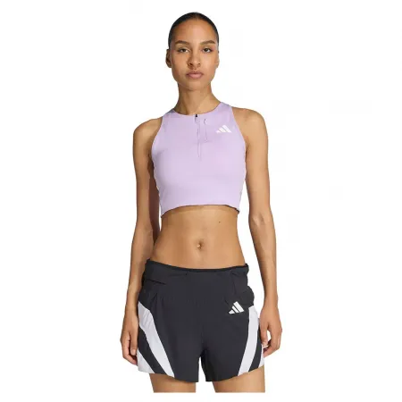 아디다스 아디제로 런닝 Gel 포켓 Crop 스포츠 탑 2142711867