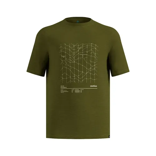 오들로 메리노 Tencel Hyper Map 반팔 티셔츠 2142721304