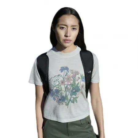 아이스브레이커 메리노 150 Tech Lite Crop NZ Flora 반팔 티셔츠 2143012103