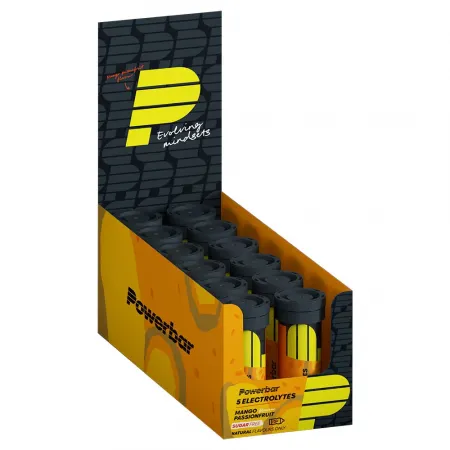파워바 5 Electrolytes 태블릿 상자 망고 & 패션 프루트 40g 12 단위 3136133826