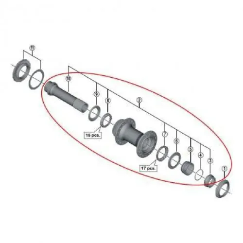 시마노 HB M8010 데오레 XT 내부 조립 3136292505