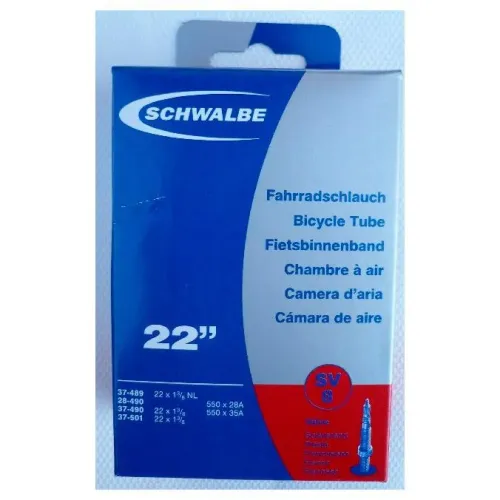 SCHWALBE 550 A/22 X 1 3/8 Presta 내부 튜브 3136349394
