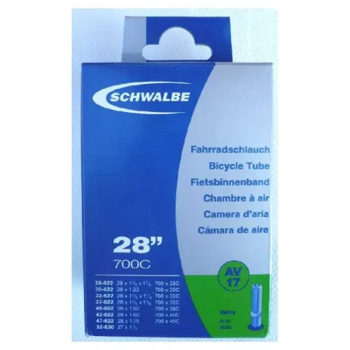 SCHWALBE AV17 Schrader 40 mm 내부 튜브 3136847175
