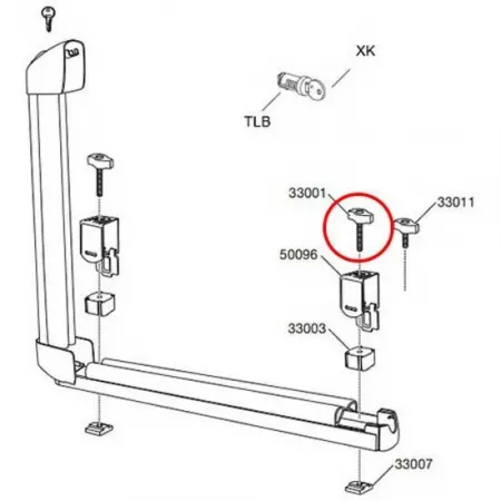 툴레 스크류 M6x35 mm 33001 725/728 예비 부품 3136934460