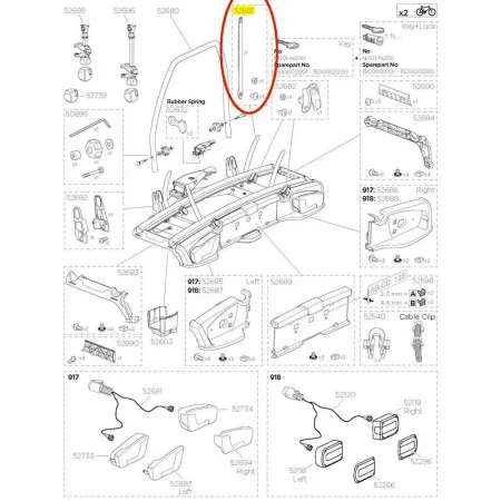 툴레 휠 스트랩 52681 VeloSpace 918 3136934634