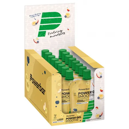 파워바 PowerGel Smoothie 에너지 젤 상자 바나나&블루베리 90g 16 단위 3137102896