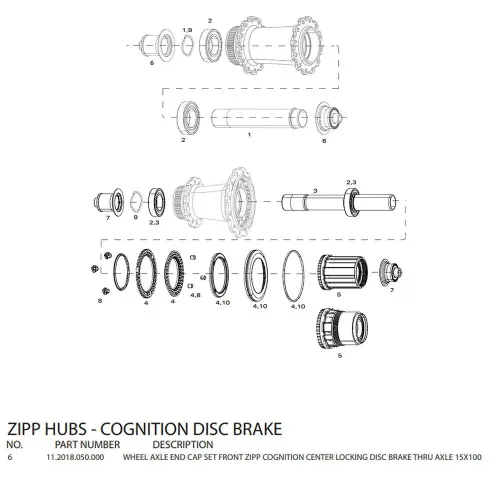 ZIPP Cognition 디스크 프론트 허브용 엔드 캡 3137114917