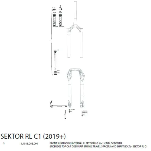 락샥 Sektor RL Remote 포크 로워 3137117258
