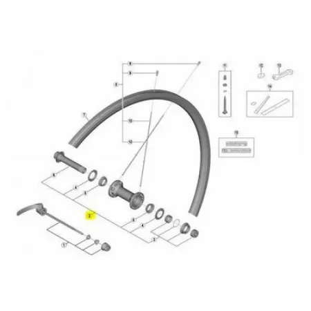 시마노 Axis RS700 Center Lock 허브 축 3137149729