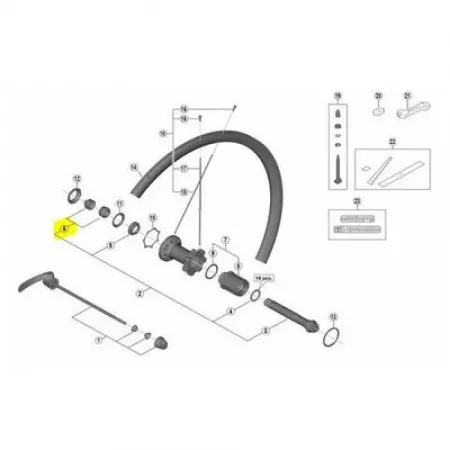 시마노 RS700 C30 후바퀴 허브 콘 3137149733