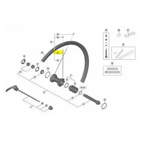 시마노 RS700 C30 튜블리스 뒤 오른쪽 스포크 1 단위 3137149735