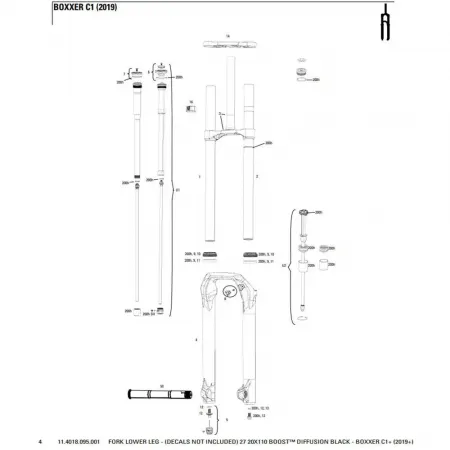 락샥 BoXXer C1 2019+ 27in Diffusion 포크 로워 3137383769