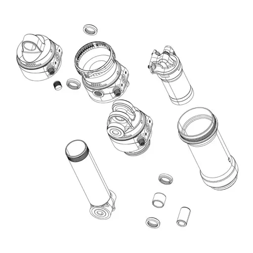 락샥 Deluxe/Super Deluxe Corp IFP Bearning Eyelet 리어 쇼크 댐퍼 키트 3137383784