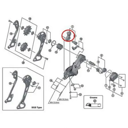 시마노 XT RD-M8000 드레일러 행어 키트 3137552216