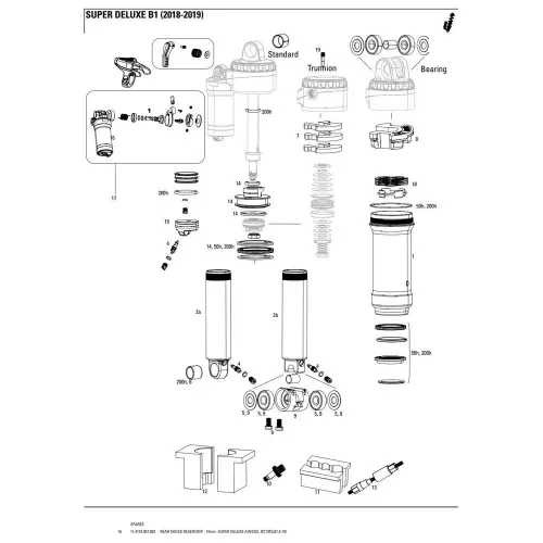 락샥 Super Deluxe Air/Coil RCT/RC 리어 쇼크 리저버 3137670009