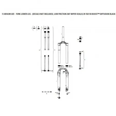 락샥 Pike B1-B2/Select/Select Plus B3/Revelation Flask 포크 로워 3137670435