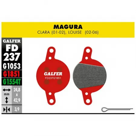 GALFER 마구라 Clara Louise Advanced Brake 디스크 브레이크 패드 3137678850