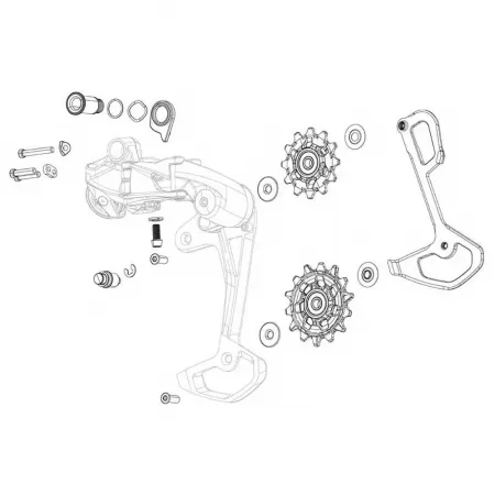 스램 X01/X1 X-Sync 변속기 풀리 시스템 3137680666