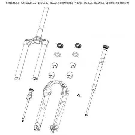 락샥 Lower Leg SID B1 포크 로워 3137680726