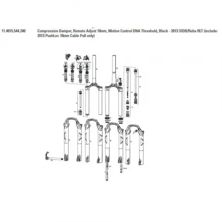 락샥 SIDB/Reba RLT PushLoc 2013 서비스 키트 3137782063