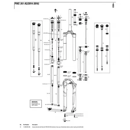 락샥 Pike 29in 120 mm Solo Air Left 봄의 내부 3137782315