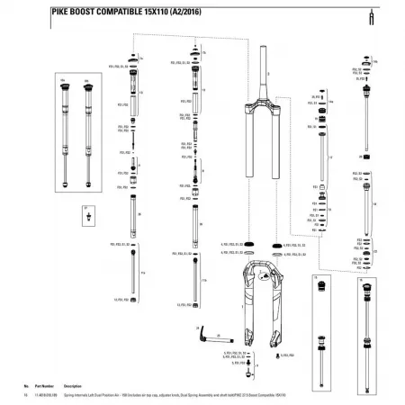 락샥 Pike 27.5in 150 mm Dual Position Air Left 봄의 내부 3137782459