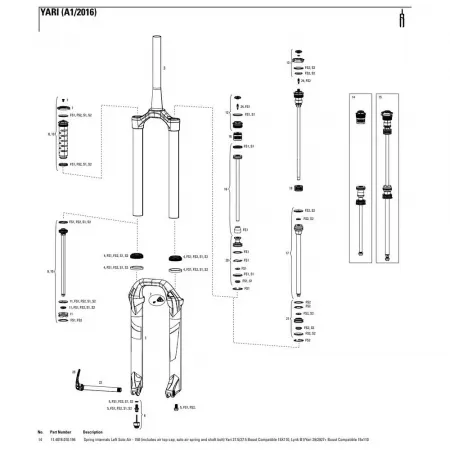 락샥 Yari/Lyrik 150 mm Solo Air Left 봄의 내부 3137782487