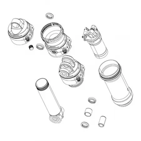 락샥 Super Deluxe Thrushaft C1 2021 Negative Volume 리어 쇼크 감쇠기 리듀서 키트 3137949243