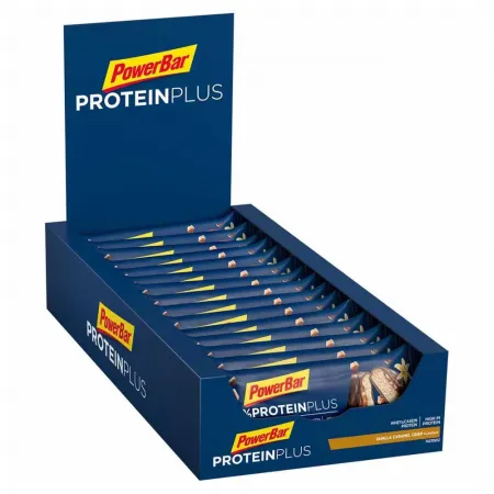 파워바 30% Crisp 단백질 바 상자 바닐라&카라멜 55g 15 단위 3138477014
