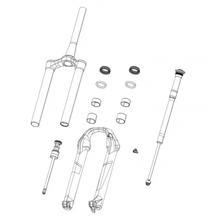 락샥 Lyrik Ultimate 27/29 Fork For Gloss Green 2023+ 데칼 키트 3138692059