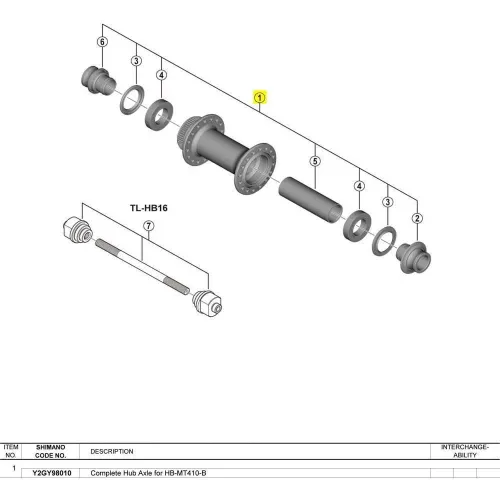 시마노 HB-MT410-B 베어링 3138733655