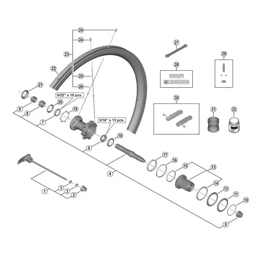 시마노 WH-R9200-C50-TU-R 왼쪽 허브 콘 3138733792