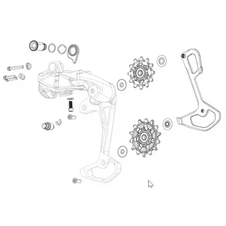 스램 XX T-Type Eagle AXS 11.7518.104.004 커버 캡 3139580550