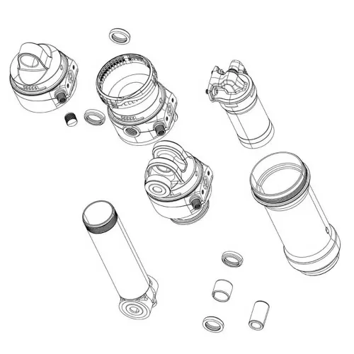 락샥 Vivid Standard 72.5 C1+ 2024+ 리어 쇼크 아이렛 키트 3140374064