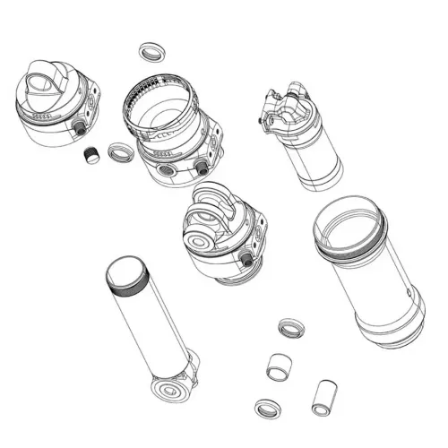 락샥 Vivid Trunnion 42.5 C1+ 2024+ 리어 쇼크 아이렛 키트 3140374068