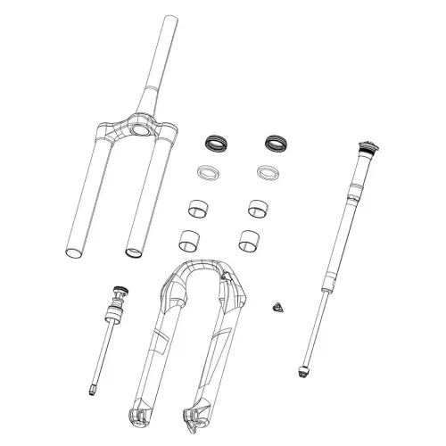 락샥 180 mm 27/29 Lyrik C1-C3 Yari B2-B3 카트리지 3140995509