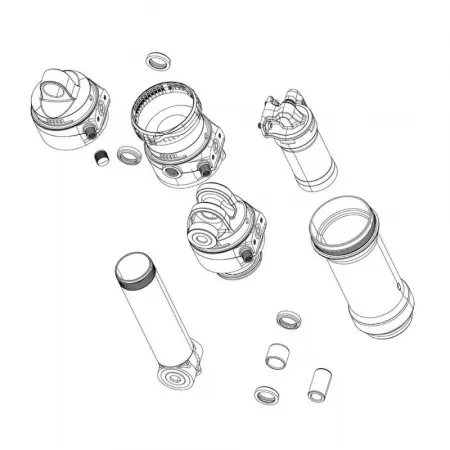 락샥 Deluxe Coil B1+/Super Deluxe Coil B1+ 2023+ 37.5-45 mm 리어 쇼크 댐퍼 키트 3140995587