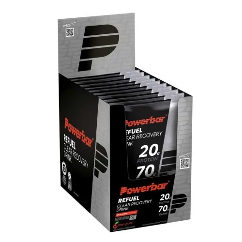 파워바 Refuel Clear Re커버y 에너지 드링크 1회분 상자 야생 딸기 100g 10 단위 3142240125