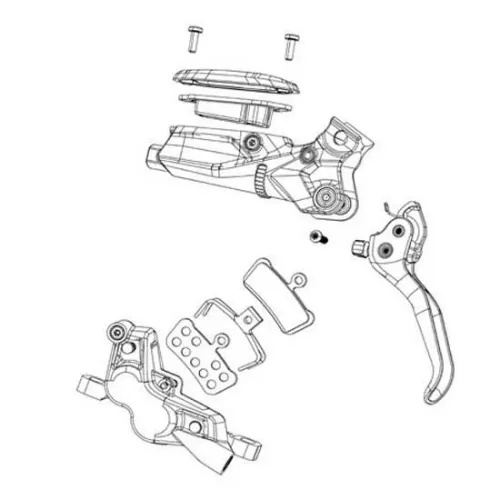 스램 DB6/4 왼쪽 브레이크 레버 3142258670