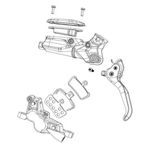 스램 DB6/4 오른쪽 브레이크 레버 3142258671